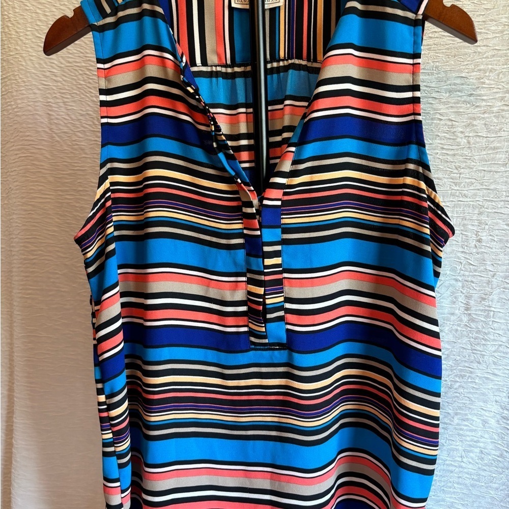 Dana Buchman Multicolor Striped Blouse